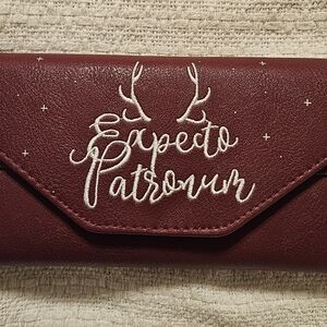 Harry Potter - Expecto Patronum  Burgundy Wallet